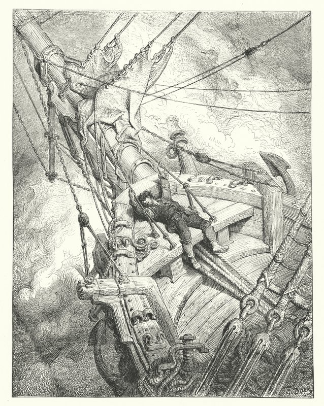 Ilustrace Gustava Doreho ke Coleridgovu dílu Rime of the Ancient Mariner (rytina) od Gustave Dore