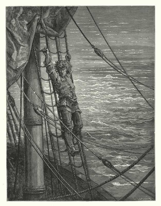 Ilustrace Gustava Doreho ke Coleridgovu dílu Rime of the Ancient Mariner (rytina) od Gustave Dore