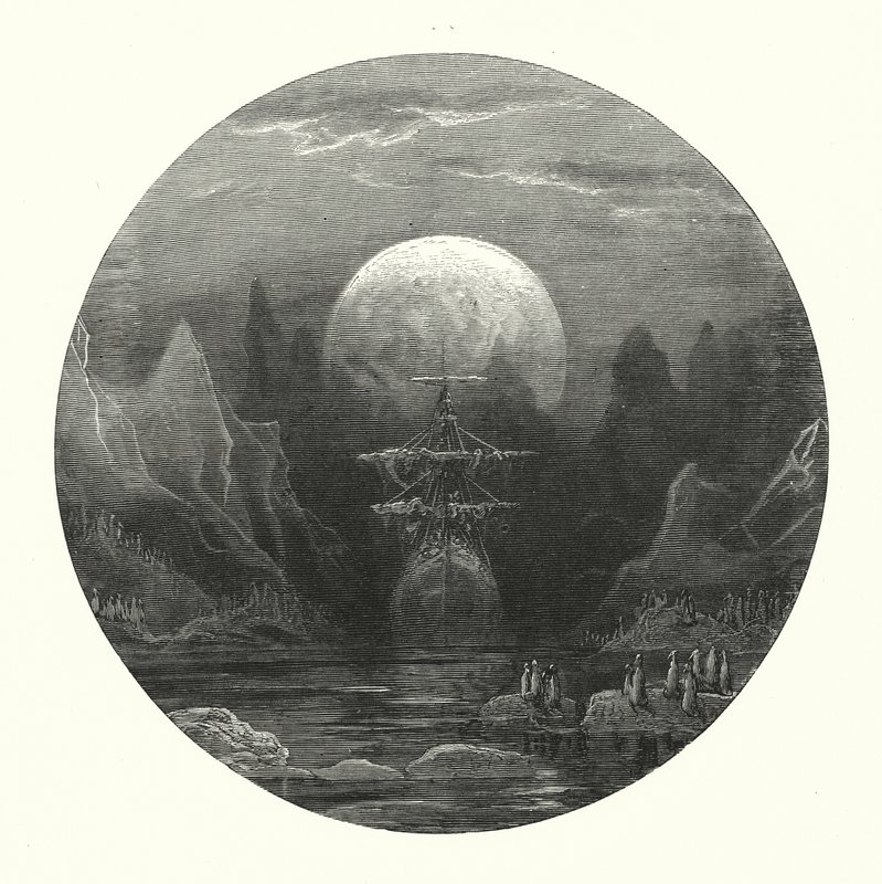 Ilustrace Gustava Doreho ke Coleridgovu dílu Rime of the Ancient Mariner (rytina) od Gustave Dore