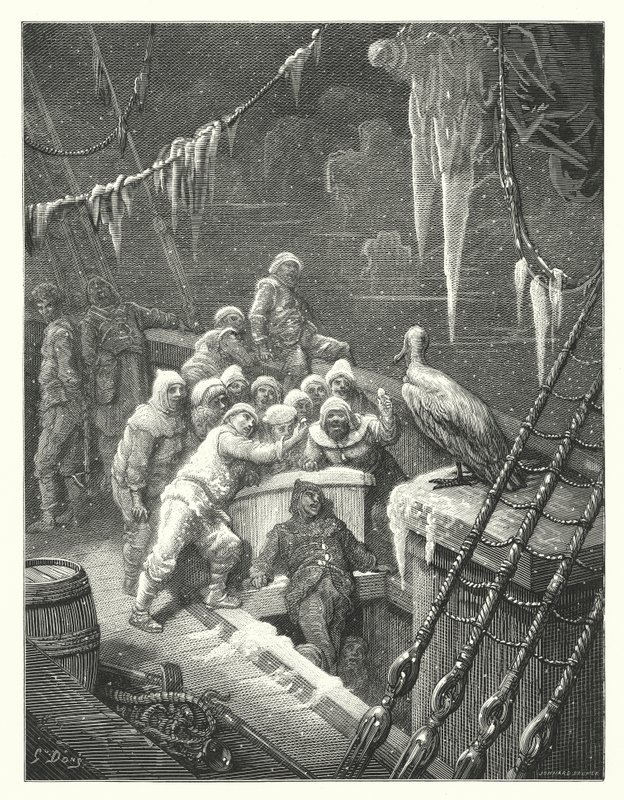 Ilustrace Gustava Doreho ke Coleridgovu dílu Rime of the Ancient Mariner (rytina) od Gustave Dore
