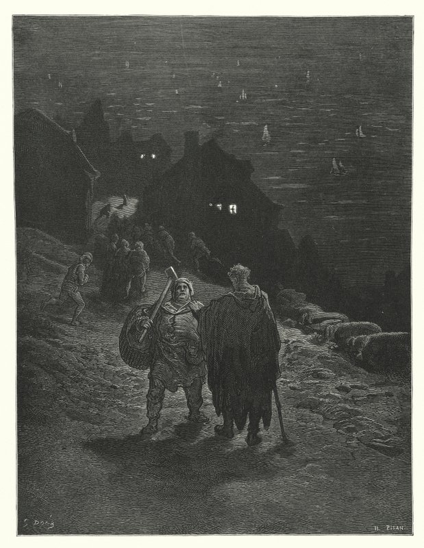 Ilustrace Gustava Doreho ke Coleridgovu dílu Rime of the Ancient Mariner (rytina) od Gustave Dore