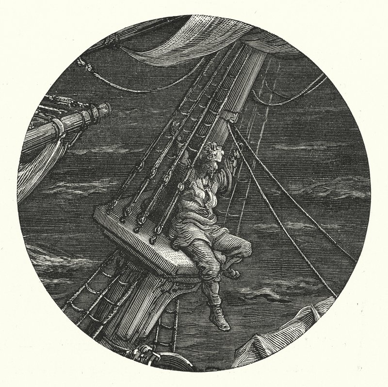 Ilustrace Gustava Doreho ke Coleridgovu dílu Rime of the Ancient Mariner (rytina) od Gustave Dore