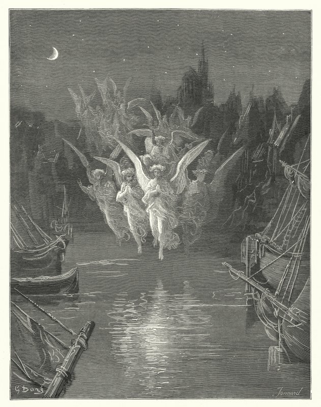 Ilustrace Gustava Doreho ke Coleridgovu dílu Rime of the Ancient Mariner (rytina) od Gustave Dore