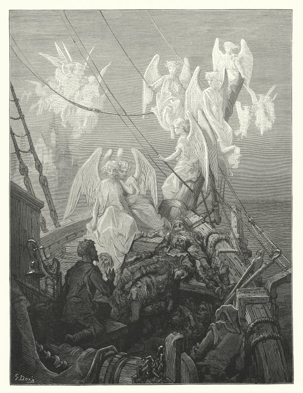 Ilustrace Gustava Doreho ke Coleridgovu dílu Rime of the Ancient Mariner (rytina) od Gustave Dore