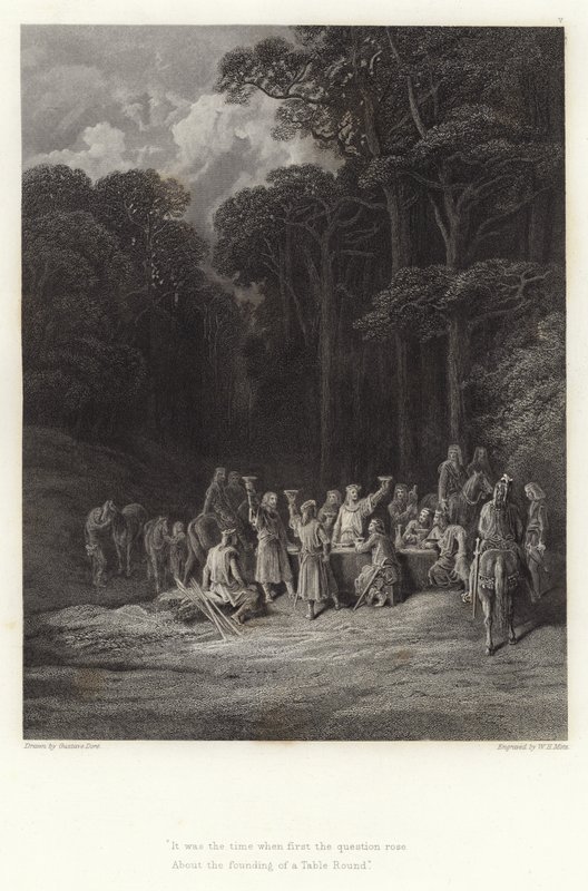Ilustrace pro Vivien od Alfreda Tennysona od Gustave Dore