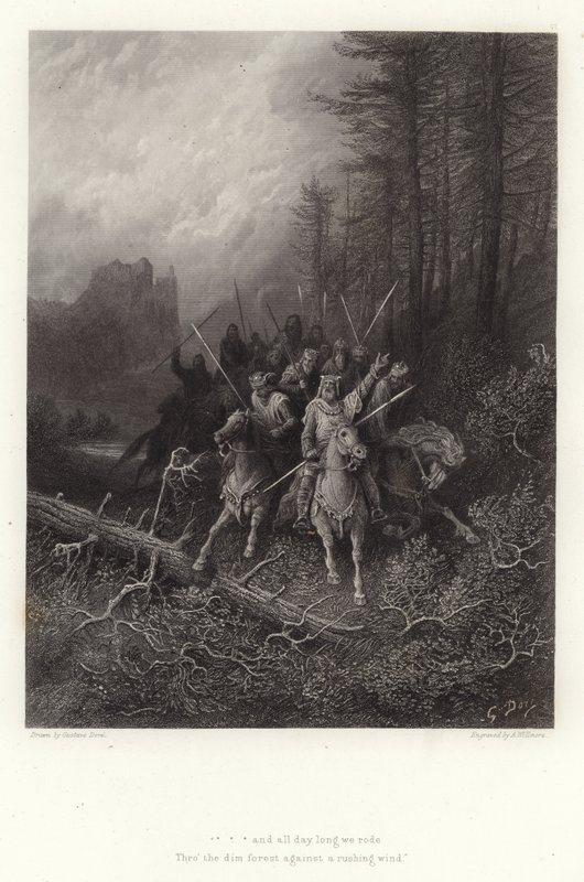 Ilustrace k Vivien, Alfred Tennyson od Gustave Dore