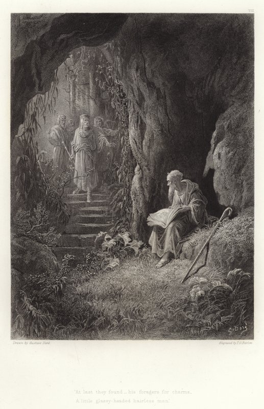 Ilustrace pro Vivien od Alfreda Tennysona od Gustave Dore