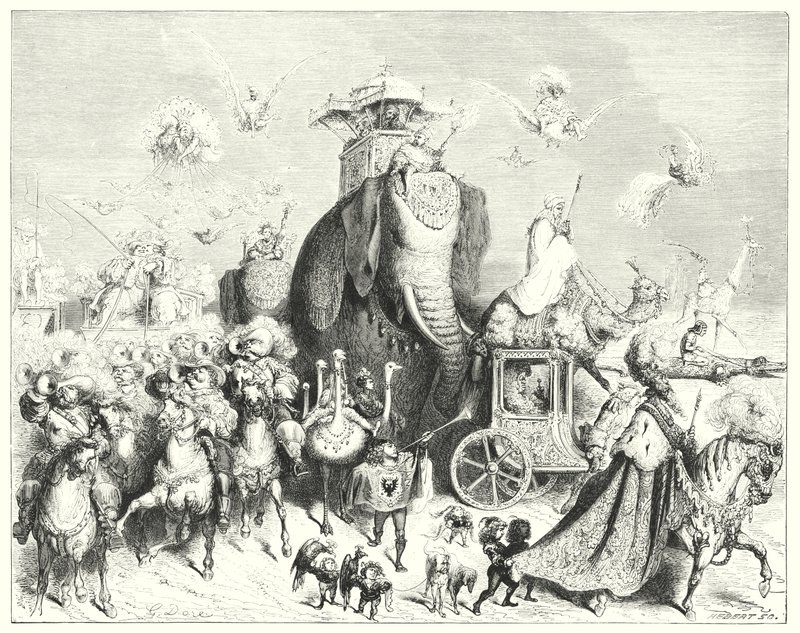 Oslí kůže; Oslí kůže (rytina) od Gustave Dore