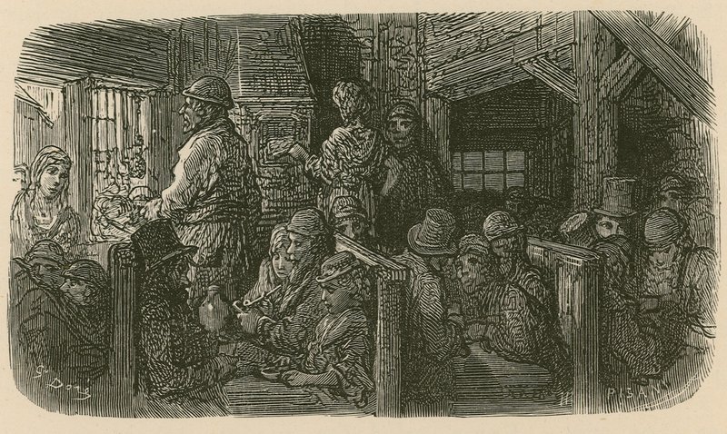 Kavárna Petticoat Lane od Gustave Dore