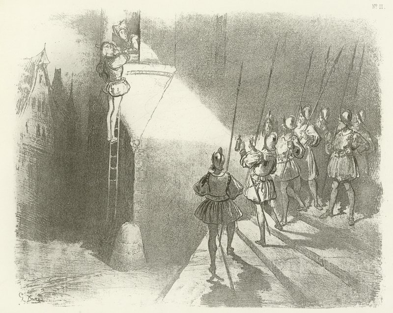 Surprised by Watchmen - Vláda Jindřicha IV. (hlubotisk) od Gustave Dore