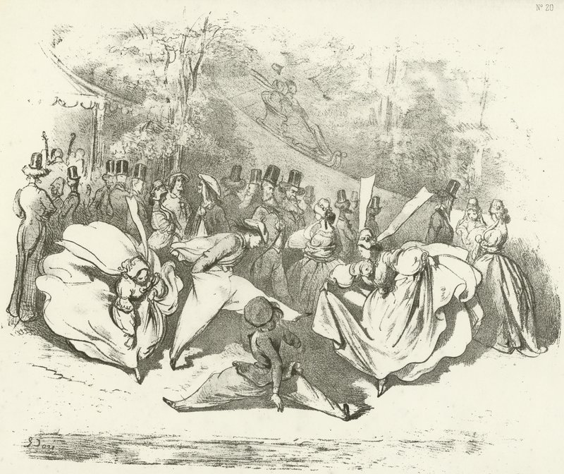 O deset let později aneb změna módy 1840 (hlubotisk) od Gustave Dore