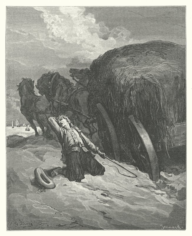 La Fontainovy bajky: (rytina) od Gustave Dore
