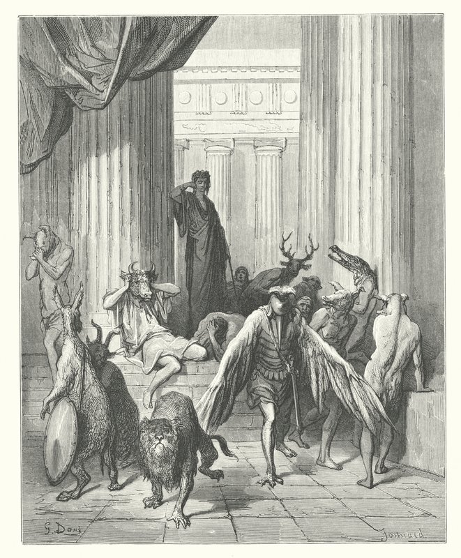 La Fontainovy bajky: (rytina) od Gustave Dore