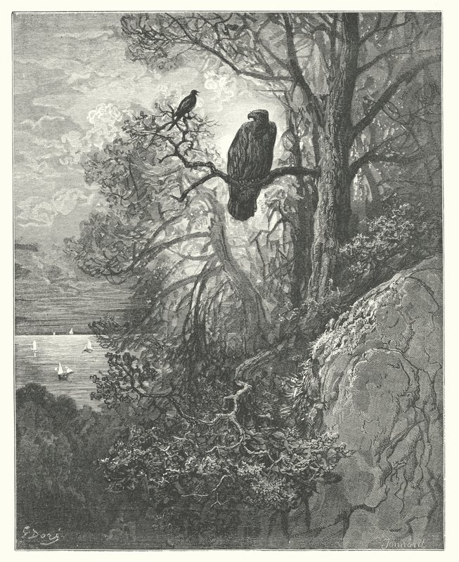 La Fontainovy bajky: (rytina) od Gustave Dore