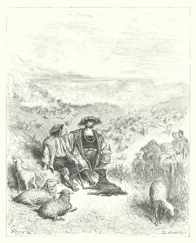 La Fontainovy bajky: (rytina) od Gustave Dore