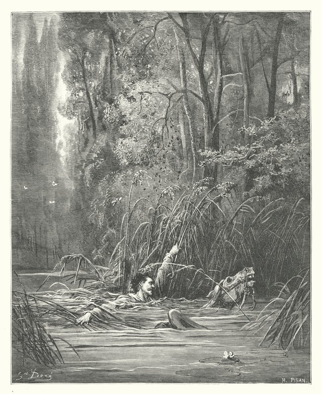 La Fontainovy bajky: (rytina) od Gustave Dore