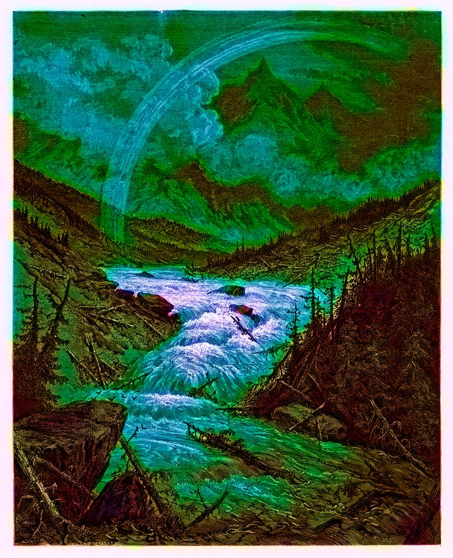 Přítoky Mississippi, ilustrace z 