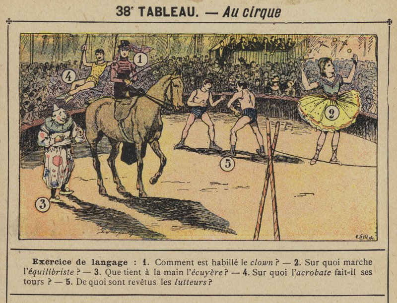 Au cirque (barva lito) od Gustave Fraipont