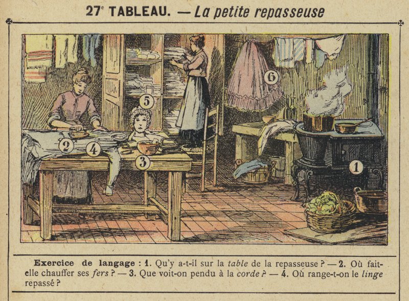 Malý žehlič (barva litho) od Gustave Fraipont