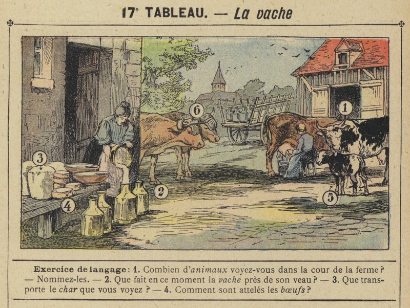 La vache (barevní členové) od Gustave Fraipont