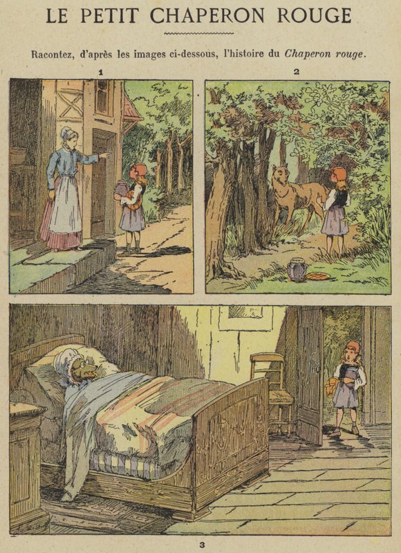 Červená karkulka (barva lito) od Gustave Fraipont