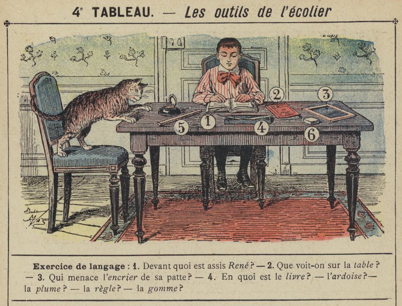 Školákovy nástroje (barva litho) od Gustave Fraipont