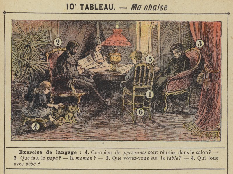 Ma chaise (colour litho) od Gustave Fraipont