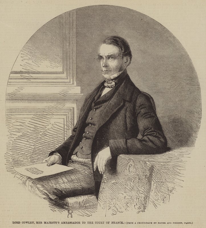 Lord Cowley, velvyslanec Jejího Veličenstva u francouzského dvora od Gustave Janet