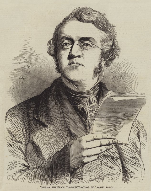 William Makepeace Thackeray, autor knihy Vanity Fair od Gustave Janet
