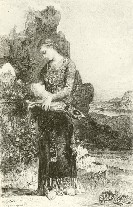 Orfeus (rytina) od Gustave Moreau