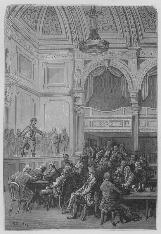 Kavárna-koncert od Gustave after Dore