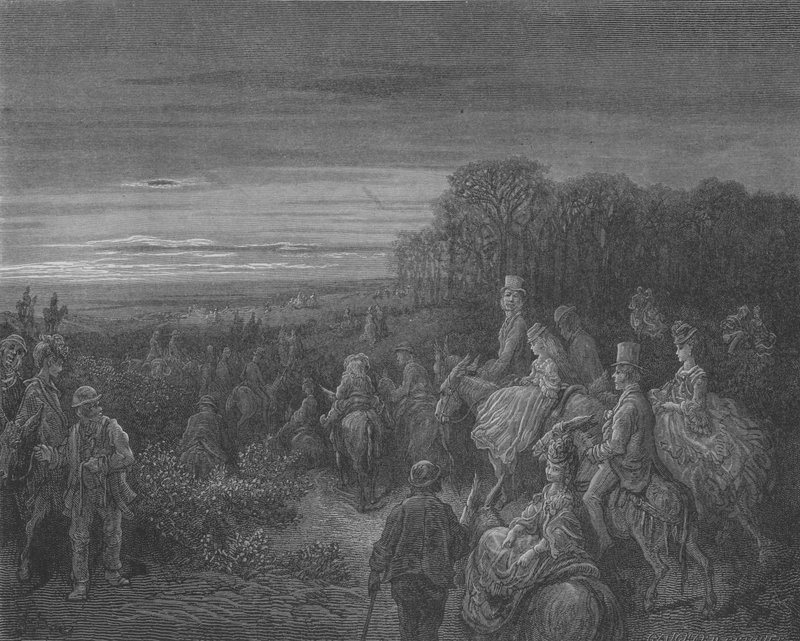 Okolí Londýna, La Bruyere De Hamstead od Gustave after Dore
