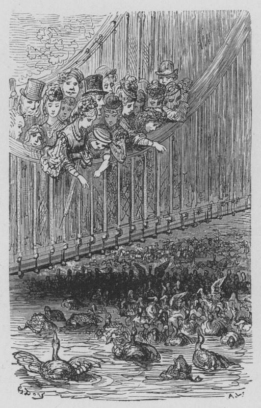 Hyde-Park, La Serpentine od Gustave after Dore