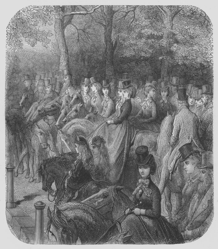Hyde-Park, Amazonky od Gustave after Dore
