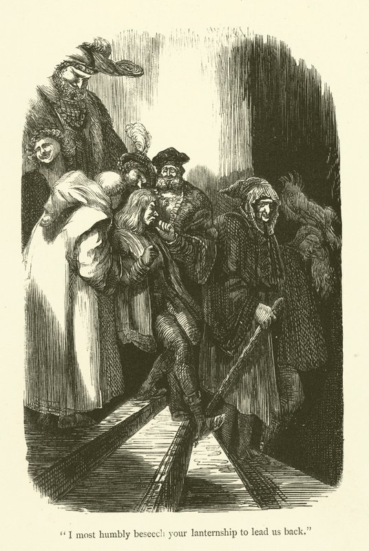 Ilustrace k dílům Rabelaise od Gustave after Dore