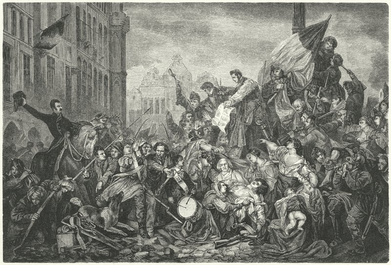 Epizoda belgické revoluce z roku 1830 od Gustave Wappers