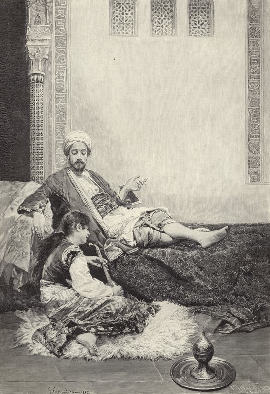 V harému (rytina) od Gustavo Simoni