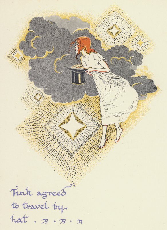 Peter Pan a Wendy: Tink souhlasila, že bude cestovat v klobouku (barva litho) od Gwynedd M. Hudson