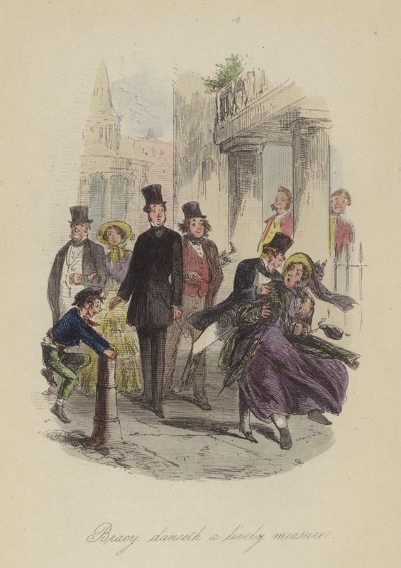 Ilustrace pro Lewis Arundel aneb The Railroad of Life od Franka E Smedleyho (barevná rytina) od after Hablot Knight Browne