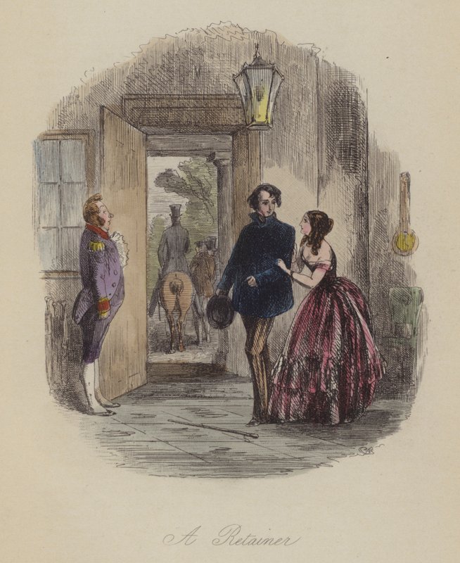 Ilustrace pro Lewis Arundel aneb The Railroad of Life od Franka E Smedleyho (barevná rytina) od after Hablot Knight Browne