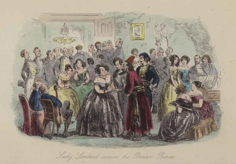 Ilustrace pro Lewis Arundel aneb The Railroad of Life od Franka E Smedleyho (barevná rytina) od after Hablot Knight Browne