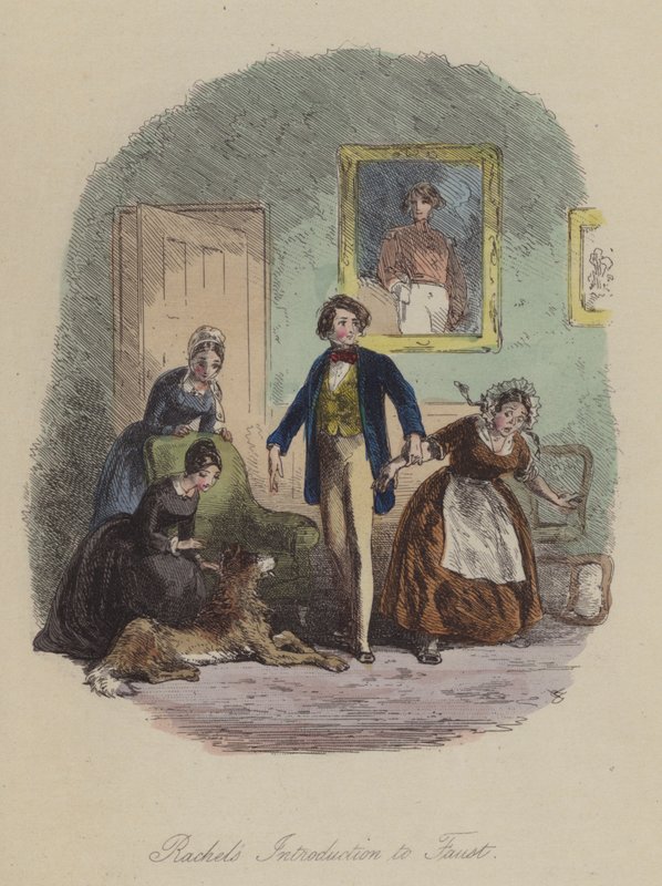 Ilustrace pro Lewis Arundel aneb The Railroad of Life od Franka E Smedleyho (barevná rytina) od after Hablot Knight Browne
