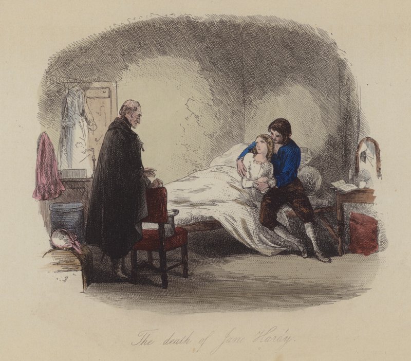 Ilustrace pro Lewis Arundel aneb The Railroad of Life od Franka E Smedleyho (barevná rytina) od after Hablot Knight Browne