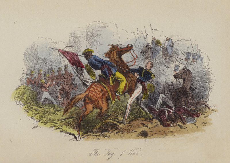 Ilustrace pro Lewis Arundel aneb The Railroad of Life od Franka E Smedleyho (barevná rytina) od after Hablot Knight Browne