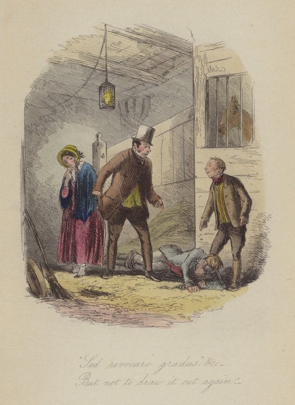 Ilustrace pro Lewis Arundel aneb The Railroad of Life od Franka E Smedleyho (barevná rytina) od after Hablot Knight Browne