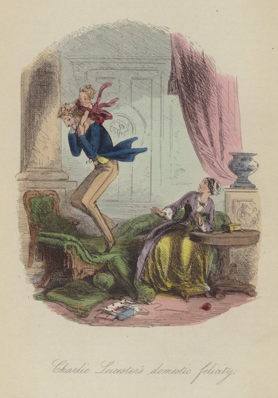 Ilustrace pro Lewis Arundel aneb The Railroad of Life od Franka E Smedleyho (barevná rytina) od after Hablot Knight Browne