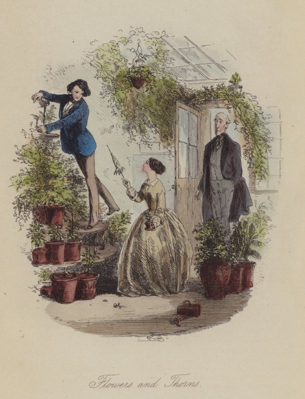 Ilustrace pro Lewis Arundel aneb The Railroad of Life od Franka E Smedleyho (barevná rytina) od after Hablot Knight Browne