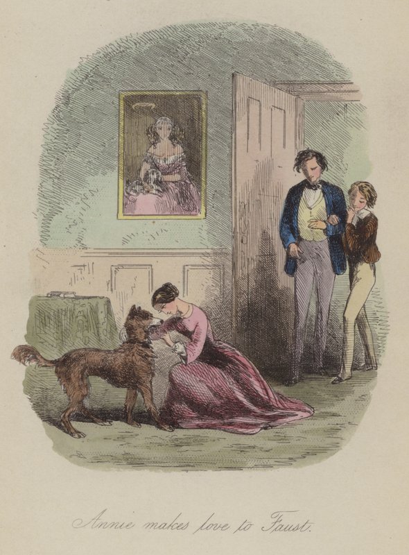 Ilustrace pro Lewis Arundel aneb The Railroad of Life od Franka E Smedleyho (barevná rytina) od after Hablot Knight Browne