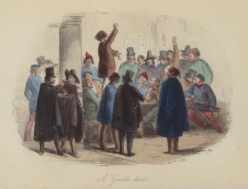 Ilustrace pro Lewis Arundel aneb The Railroad of Life od Franka E Smedleyho (barevná rytina) od after Hablot Knight Browne