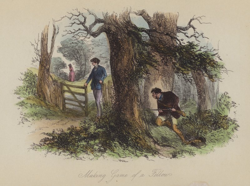 Ilustrace pro Lewis Arundel aneb The Railroad of Life od Franka E Smedleyho (barevná rytina) od after Hablot Knight Browne